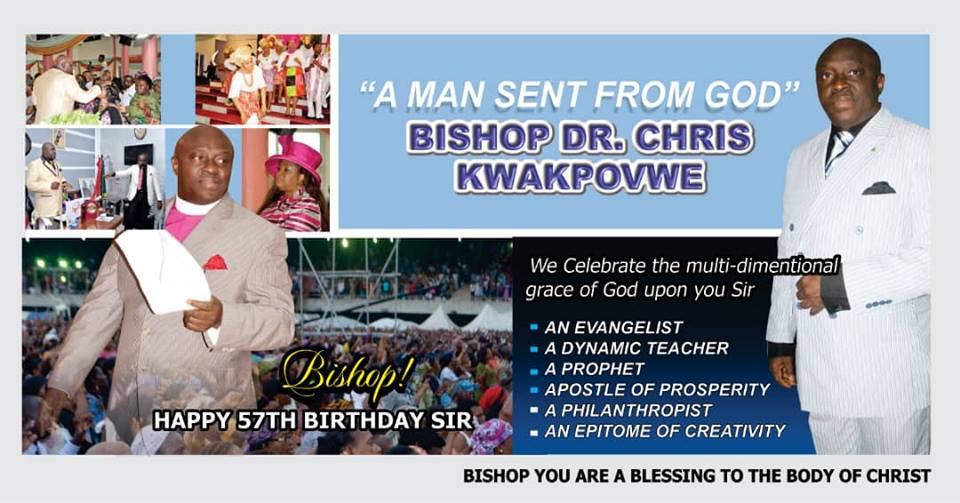 Happy 57th Birthday Dr Chris Kwakpovwe