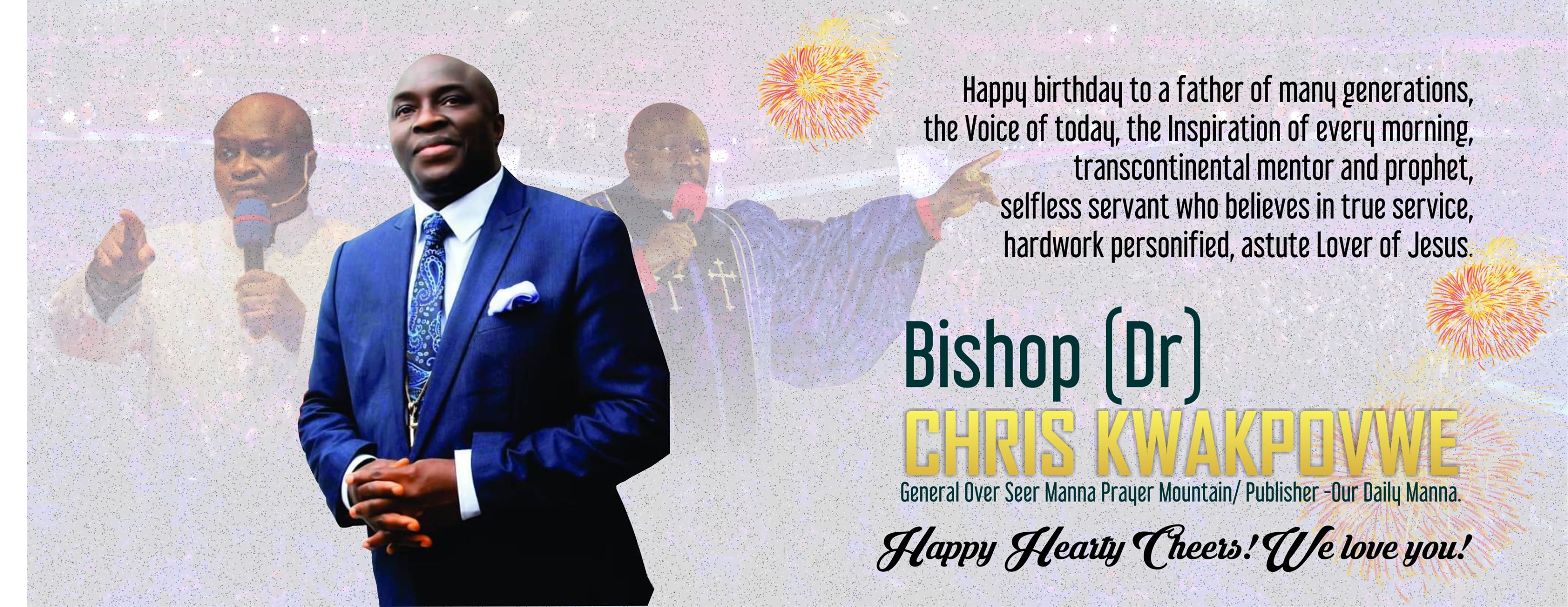 Happy birthday Bishop Dr Chris