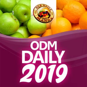 Daily Manna 31 October 2019