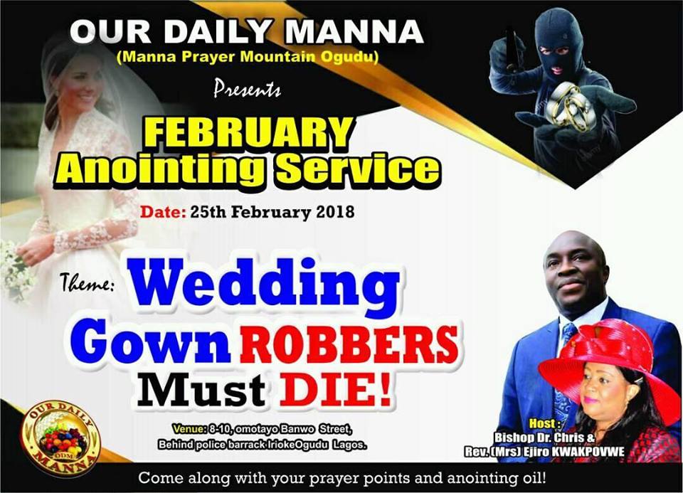ODM LAGOS (OGUDU) WEDDING GOWN ROBBERS MUST DIE!