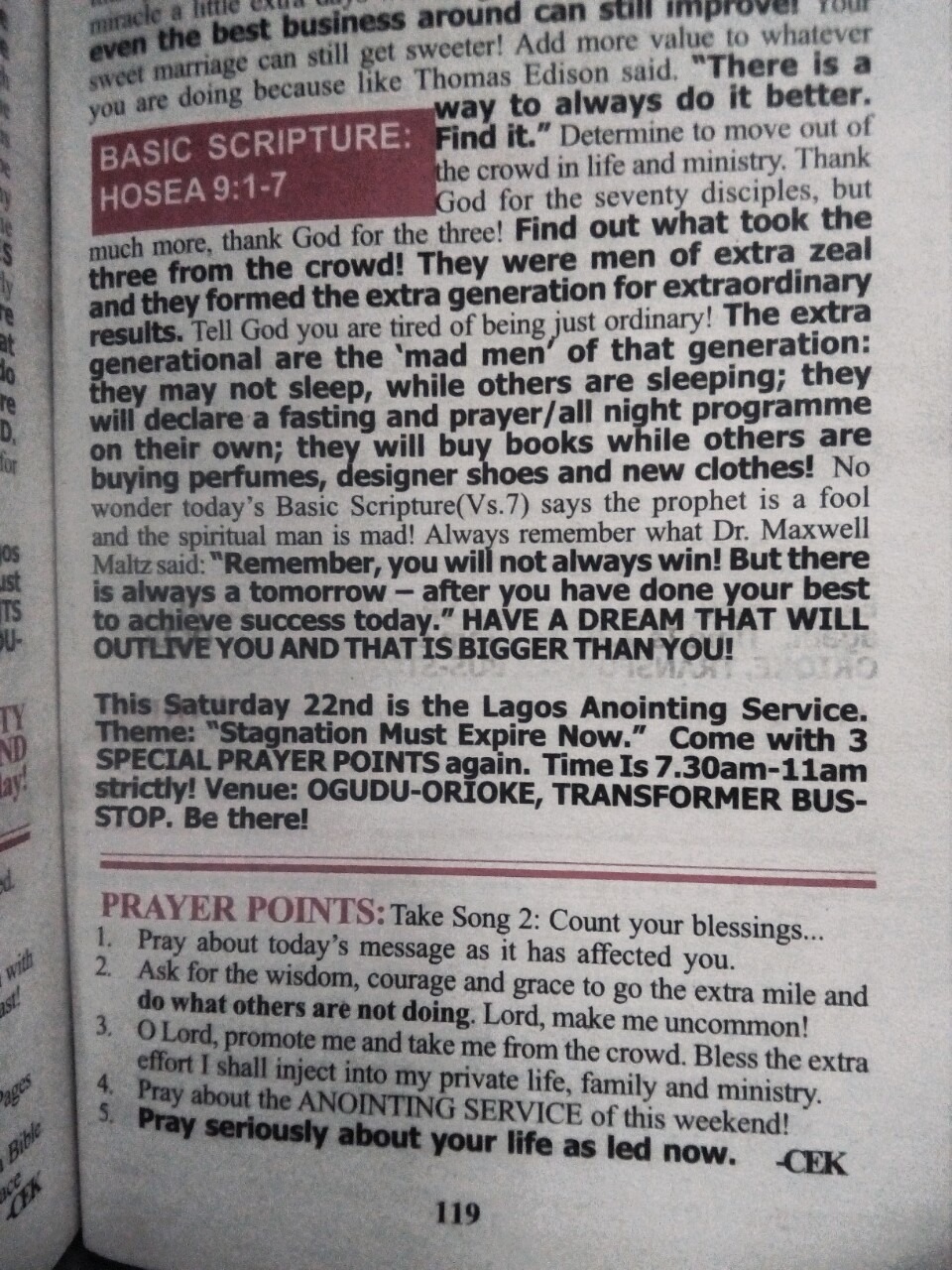 Our Daily Manna June 19, 2019 ODM