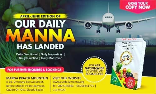 Our Daily Manna ODM 1st April 2020