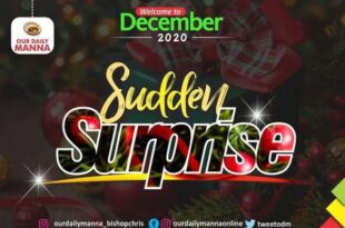 Our Daily Manna 3 December 2020