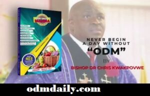 OUR DAILY MANNA DEVOTIONAL 29 March 2021