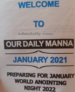 Our Daily Manna 12 January 2021