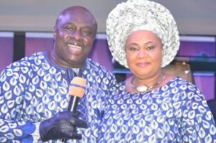 Bishop Dr Chris and Wife