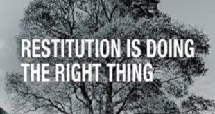DO YOU KNOW WHAT RESTITUTION MAKING REALLY IS?