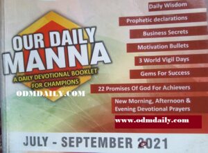 ODM Daily 30th September 2021 - LORD, EMPTY THE EMPTIERS NOW!