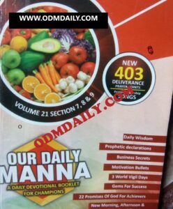 Our Daily Manna 9th September 2021