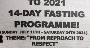 WELCOME TO THE 2021 14-DAY FASTING - PROGRAMME!