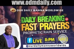 ODM DAY 2 FAST PRAYER POINTS