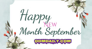 Happy New Month September Wishes