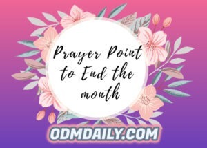 odm prayer
