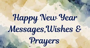 New Year Messages Wishes & Prayers
